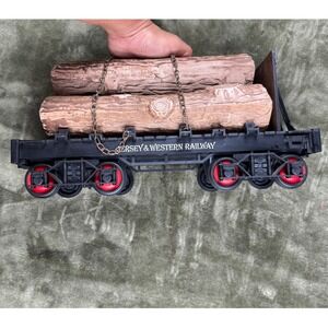 Vintage 1984 Jim Beam Regal China Jersey & Western Railway Log Car Decanter